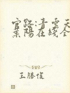 官路:青云天骄叶阳在线全文阅读