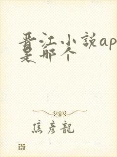 晋江小说app是哪个