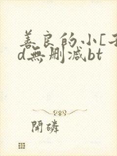 善良的小[子hd无删减bt