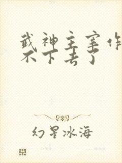 武神主宰作者写不下去了