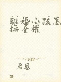 离婚小孩怎么判抚养权