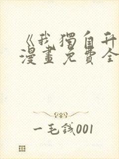 《我独自升级》漫画免费全集