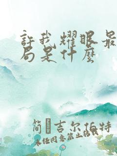 许我耀眼最终结局是什么