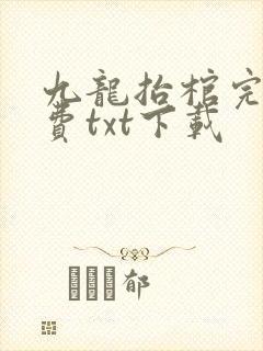 九龙抬棺完整免费txt下载