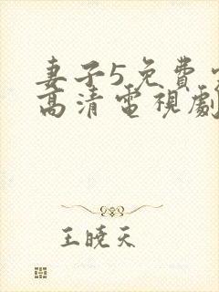 妻子5免费完整高清电视剧看