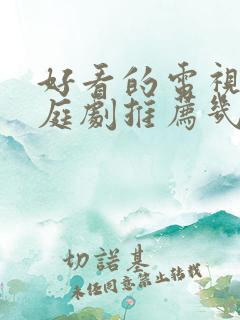 好看的电视剧家庭剧推荐几部