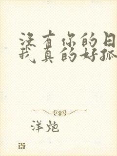 没有你的日子里我真的好孤单歌词