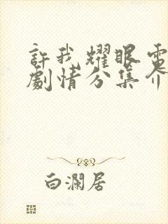 许我耀眼电视剧剧情分集介绍