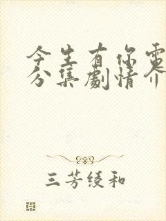 今生有你电视剧分集剧情介绍