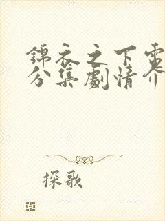 锦衣之下电视剧分集剧情介绍