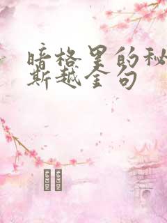 暗格里的秘密周斯越金句