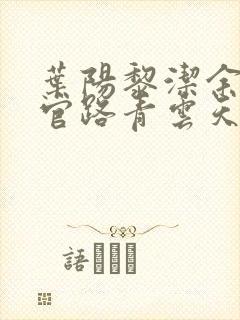 叶阳黎洁余秋水官路青云天骄小说