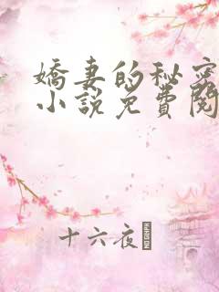 娇妻的秘密陈静小说免费阅读