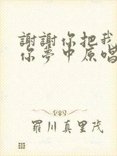 谢谢你把我留在你梦中原唱