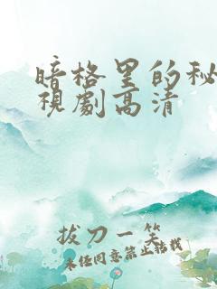 暗格里的秘密电视剧高清