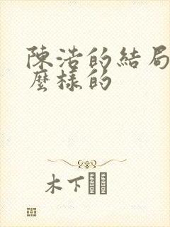 陈浩的结局是什么样的