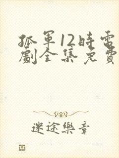 孤军12时电视剧全集免费播放高清