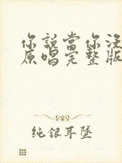 你说当你没来过原唱完整版