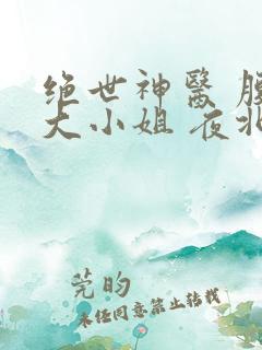 绝世神医 腹黑大小姐 夜北