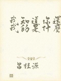 我知道你还是爱我的是什么歌