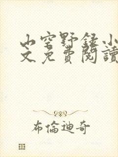 山空野录小说全文免费阅读最新章节