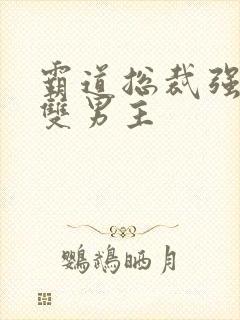 霸道总裁强制爱双男主