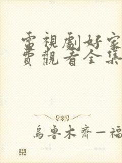 电视剧好家伙免费观看全集高清