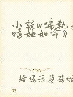 小说w偏执晏总嗜她如命》