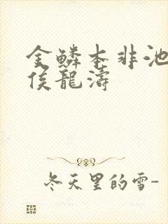 金鳞本非池中物侯龙涛