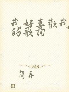 我好喜欢我自己的歌词