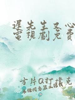 迟先生又心动了电视剧免费观看高清