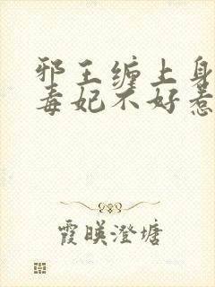 邪王缠上身邪医毒妃不好惹