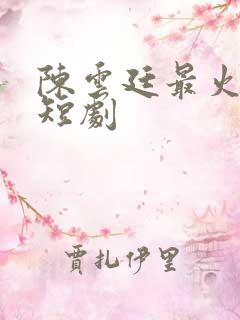 陈云廷最火十部短剧