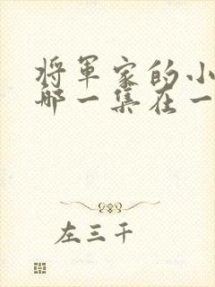 将军家的小娘子哪一集在一起