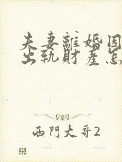 夫妻离婚因一方出轨财产怎么判