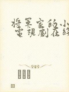 将军家的小娘子 电视剧在线观看