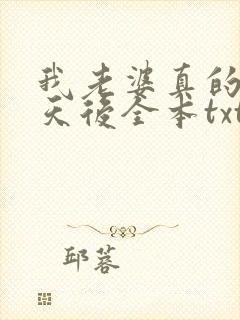 我老婆真的不是天后全本txt下载