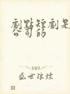 剧点短剧是哪个公司的