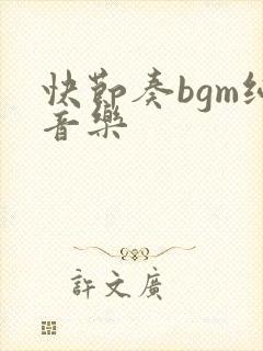 快节奏bgm纯音乐