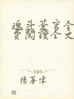 魂斗苍穹全文免费阅读全文