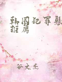 韩国犯罪悬疑剧推荐