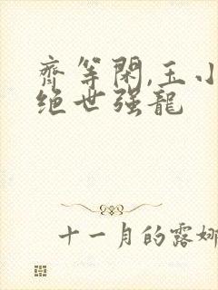 齐等闲,玉小龙绝世强龙