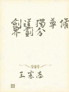 剑道独尊修炼境界划分