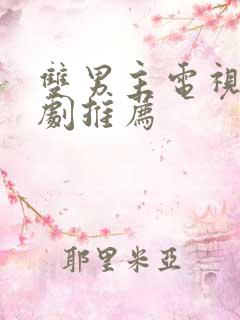 双男主电视剧台剧推荐