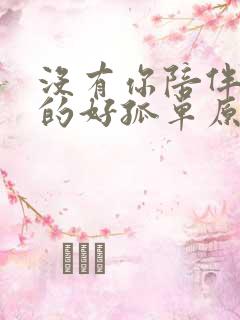 没有你陪伴我真的好孤单原唱