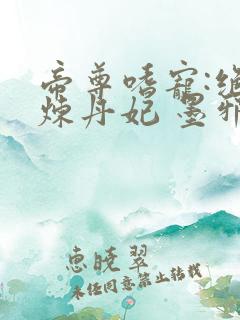 帝尊嗜宠:绝色炼丹妃 墨邪宸