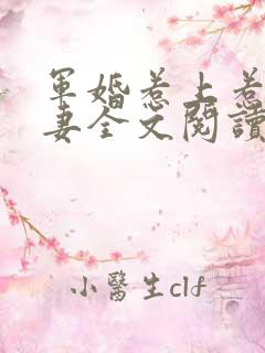 军婚惹上惹火甜妻全文阅读