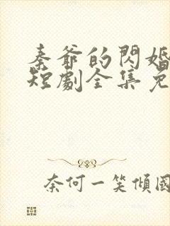 秦爷的闪婚娇妻短剧全集免费在线观看