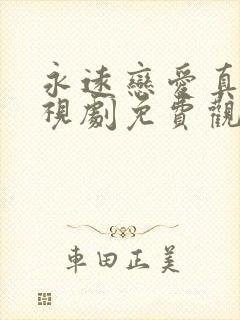 永远恋爱真美电视剧免费观看完整版