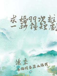 求婚99次离婚一秒钟短剧免费